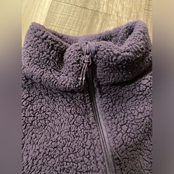 Girls’Faux Shearling Fleece Pullover  Sweatshirt -All in Motion Purple Sz M - Picture 4 of 6